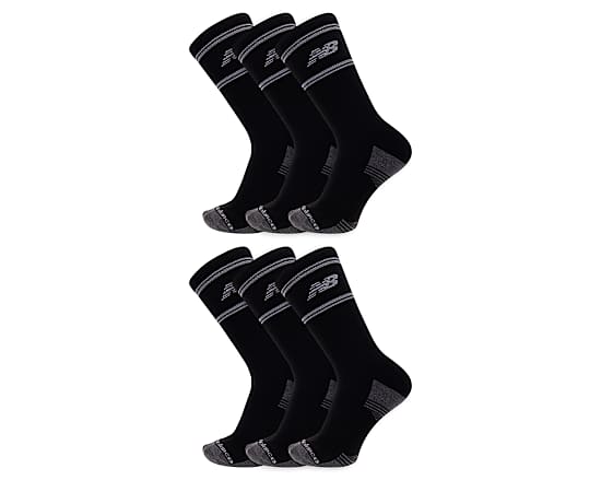 MENS CREW SOCKS 6 PAIRS