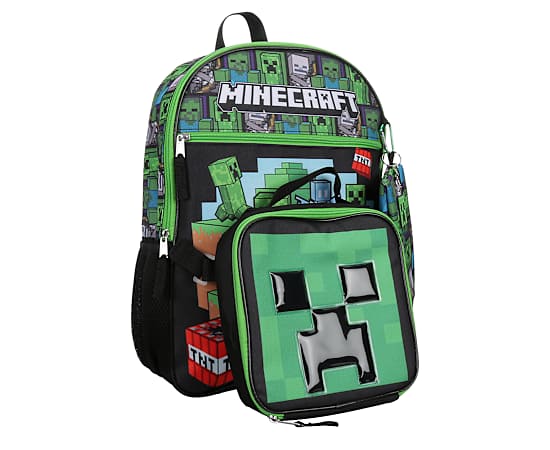 BOYS 5 PIECE MINECRAFT BACKPACK SET