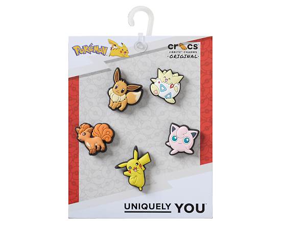 UNISEX GENERATION 1 POKEMON 5 PACK JIBBITZ