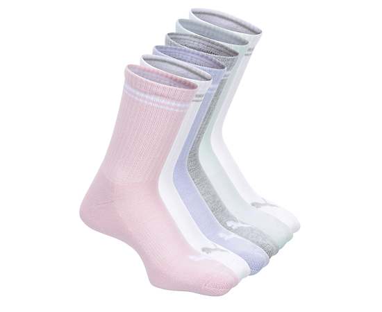 WOMENS LOW CREW SOCKS 6 PAIRS