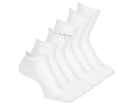 WOMENS WARDROBING ASSORTED LENGTH SOCKS 6 PAIRS