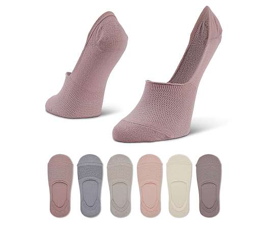 WOMENS SUPER SOFT MESH LINER SOCKS 6 PAIRS