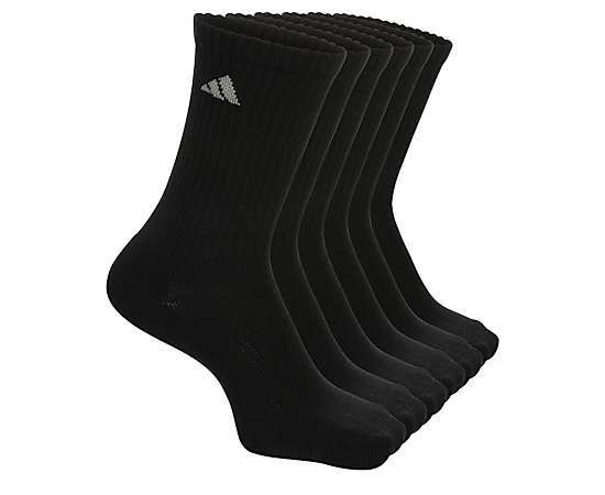 MENS CUSHIONED CREW SOCKS 6 PAIRS