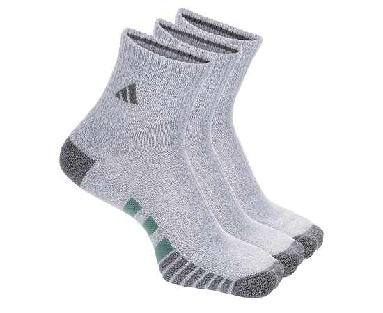 Adidas Men's All Day Training Quarter Socks 3 Pairs