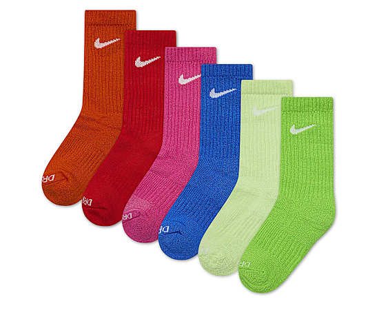BOYS 5-7 CREW SOCKS 6 PAIRS