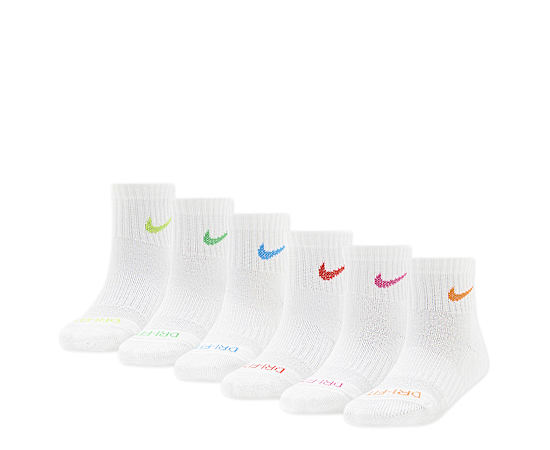BOYS EVERYDAY PLUS QUARTER SOCKS 6 PAIRS