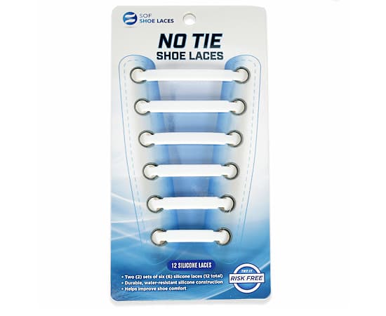 UNISEX NO TIE SILICONE SHOE LACES