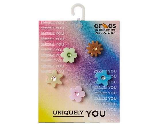 UNISEX ENLIGHTEN FLOWERS 5 PACK JIBBITZ