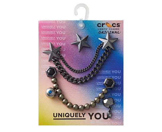 UNISEX PUNK GUNMETAL 5 PACK JIBBITZ