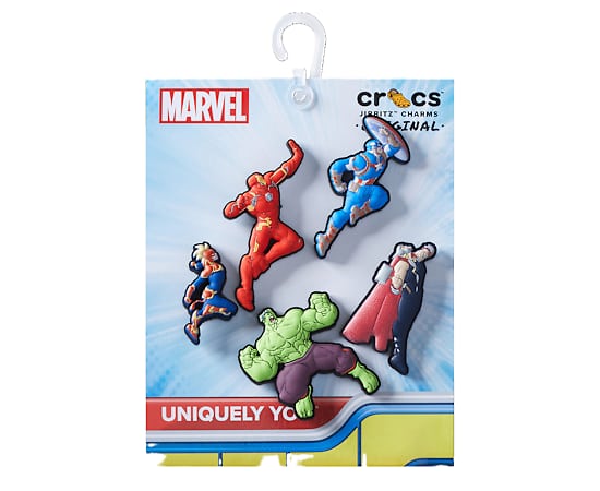 UNISEX AVENGERS HEROES 5 PACK JIBBITZ