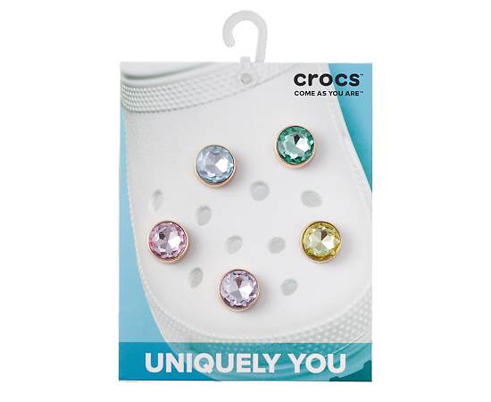 UNISEX GOLD AND GEMS 5 PACK JIBBITZ