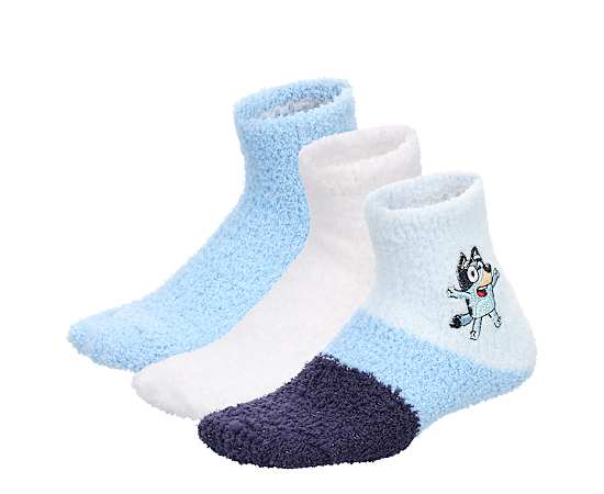 BLUEY-BOYS COZY CREW SOCKS 3 PAIRS