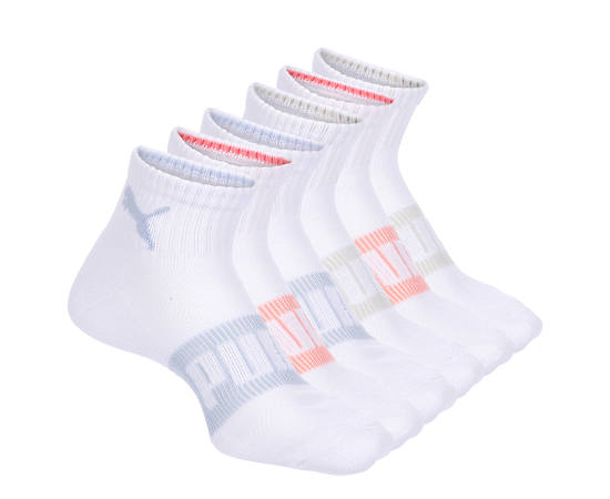 WOMENS QUARTER CREW SOCKS 6 PAIRS