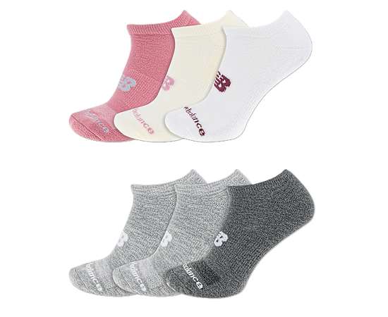 WOMENS PERFORMANCE CUSHION NO SHOW SOCKS 6 PAIRS
