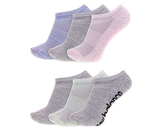 WOMENS PERFORMANCE CUSHION NO SHOW SOCKS 6 PAIRS