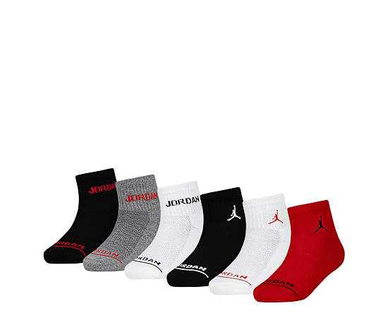 BOYS SMALL LEGEND QUARTER SOCKS 6 PAIRS