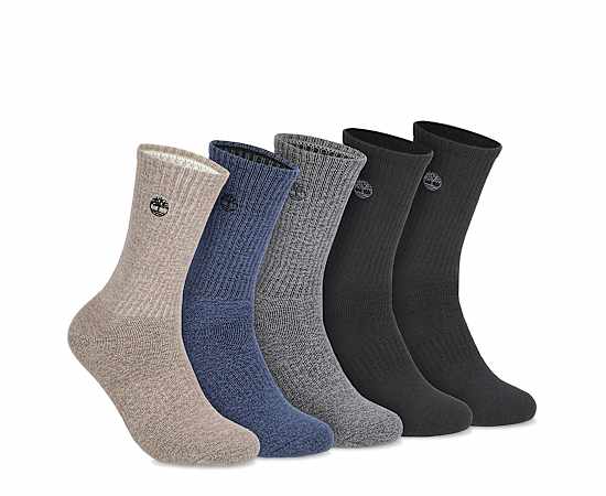 MENS RIVINGTON CREW SOCKS 5 PAIRS