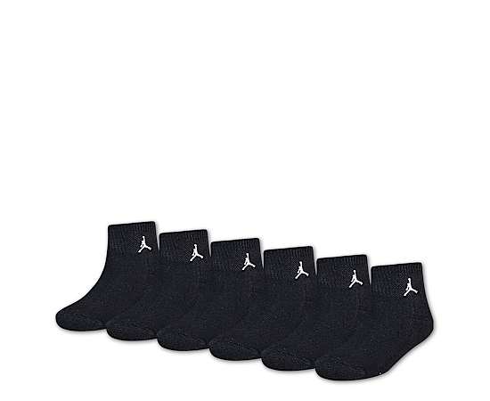 JORDAN-BOYS SMALL EVERYDAY ESSENTIALS QUARTER SOCKS 6 PAIRS