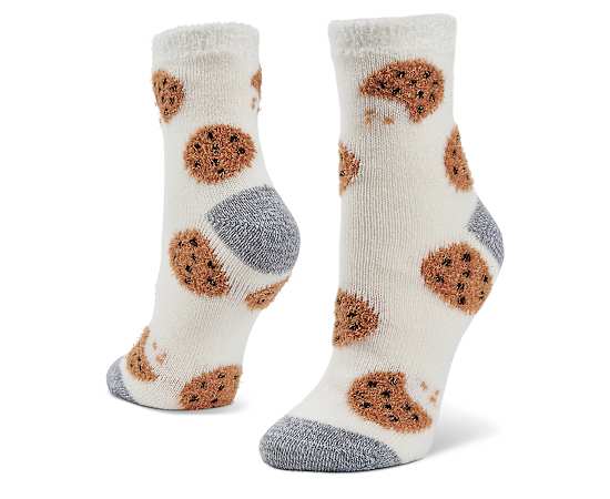 FIRESIDE-WOMENS ALOE INFUSED CREW SLIPPER SOCK 1 PAIR