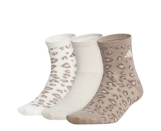 ADIDAS-WOMENS HIGH QUARTER SOCKS 3 PAIRS