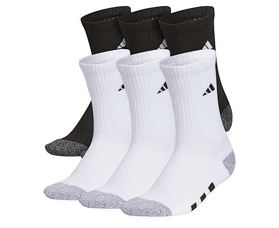 BOYS 5Y-7Y CREW SOCKS 6 PAIRS