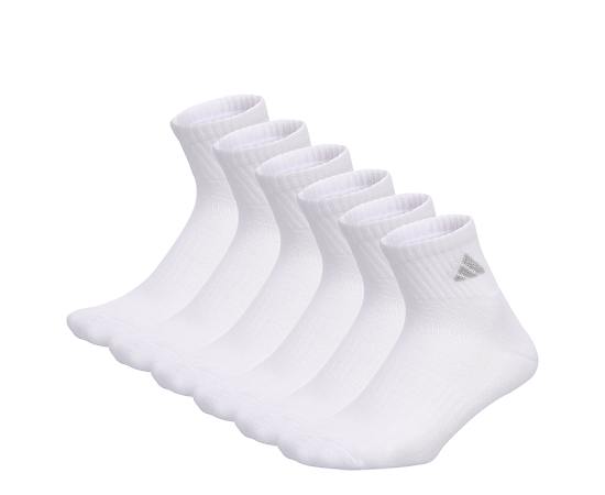 WOMENS CLASSIC CUSHIONED QUARTER SOCKS 6 PAIRS
