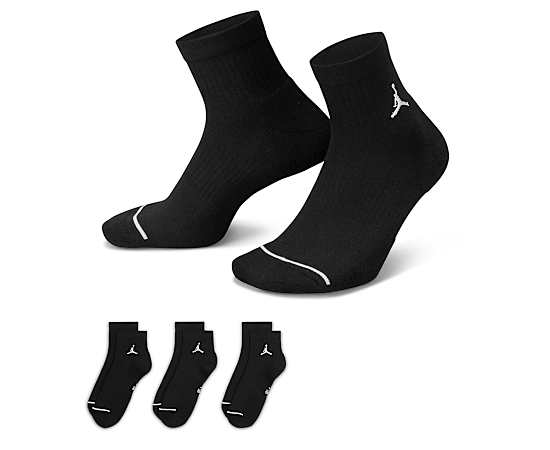 MENS LARGE QUARTER SOCKS 3 PAIRS