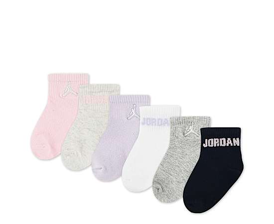 GIRLS 12-24 MONTH QUARTER SOCKS  6 PAIRS