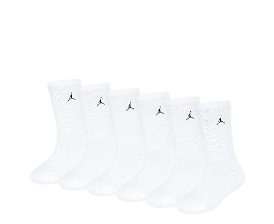 JORDAN-BOYS EXTRA SMALL EVERYDAY ESSENTIAL CREW SOCKS 6 PAIRS
