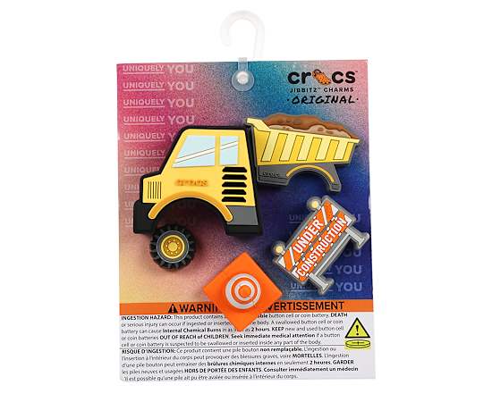 UNISEX BUILD YOUR OWN CONSTRUCTION TRUCK 5 PACK JIBBITZ