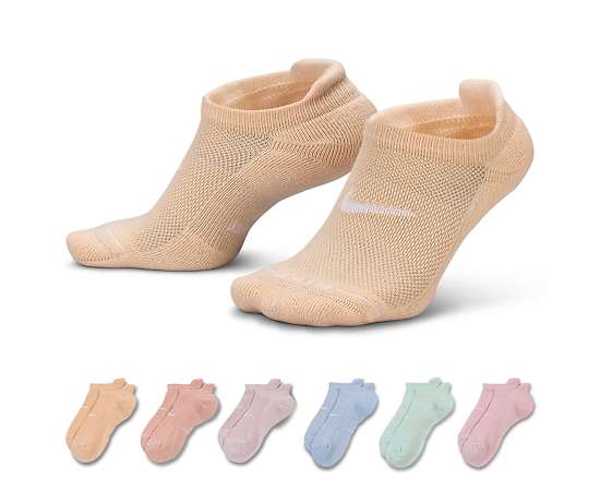 NIKE-WOMENS MEDIUM NO SHOW TAB SOCKS 6 PAIRS