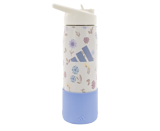 ADIDAS-UNISEX 20OZ STEEL STRAW WATER BOTTLE