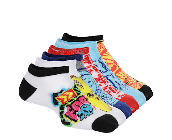 BOYS NO SHOW SOCKS 6 PAIRS