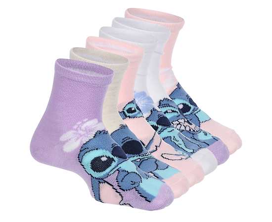 GIRLS QUARTER SOCKS 6 PAIRS