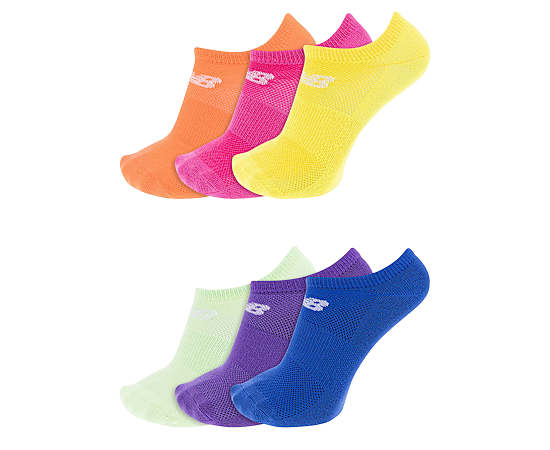NEW BALANCE-WOMENS NO SHOW SOCKS 6 PAIRS