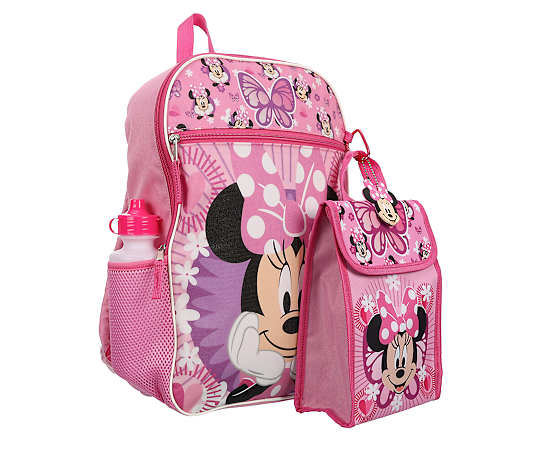 MINNIE MOUSE-GIRLS 5 PIECE MINNIE MOUSE BACKPACK SET