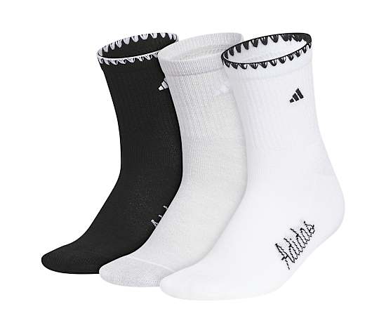 ADIDAS-WOMENS QUARTER SOCKS 3 PAIRS