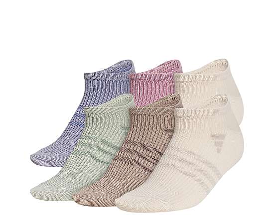ADIDAS-WOMENS SUPERLITE NO SHOW SOCKS 6 PAIRS