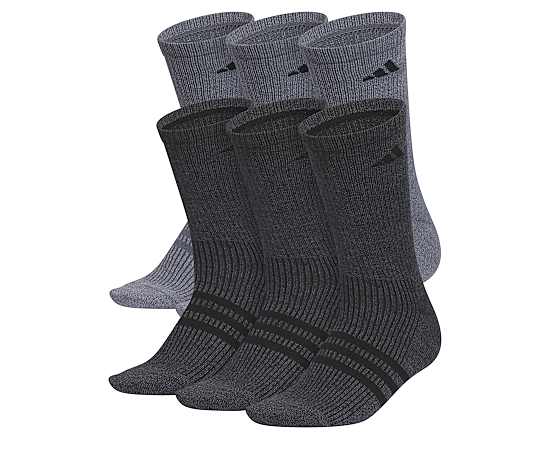 MENS LARGE SUPERLITE CREW SOCKS 6 PAIRS
