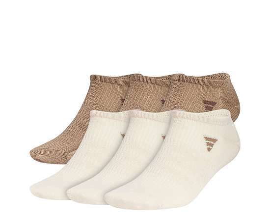 ADIDAS-MENS LARGE SUPERLITE NO SHOW SOCKS 6 PAIRS