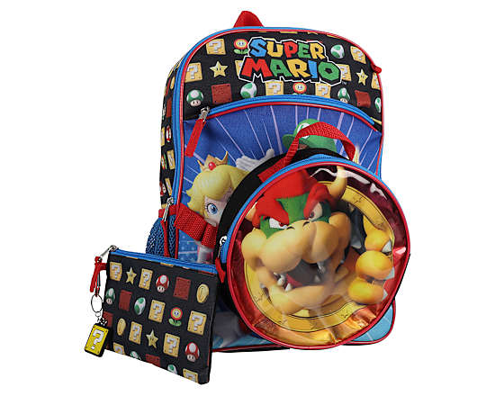 MARIO-BOYS 5 PIECE MARIO BACKPACK SET