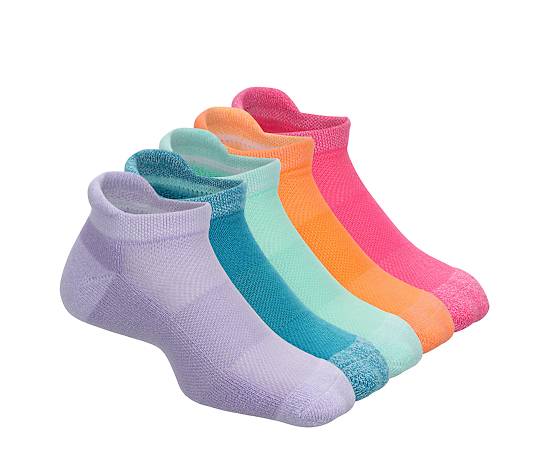WOMENS SMALL TAB NO SHOW SOCKS 5 PAIRS