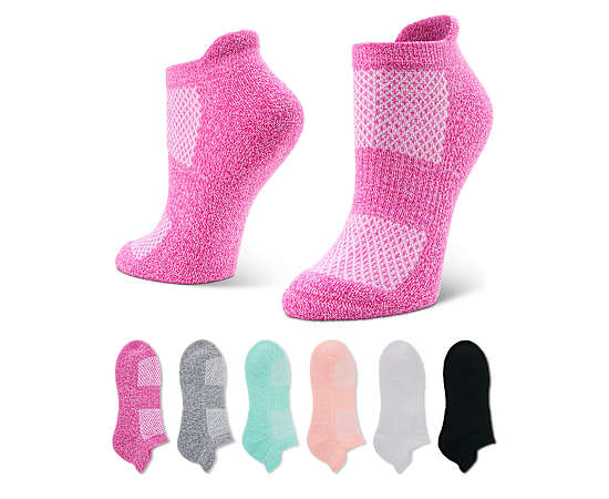 APARA-WOMENS TAB NO SHOW SOCKS 6 PAIRS