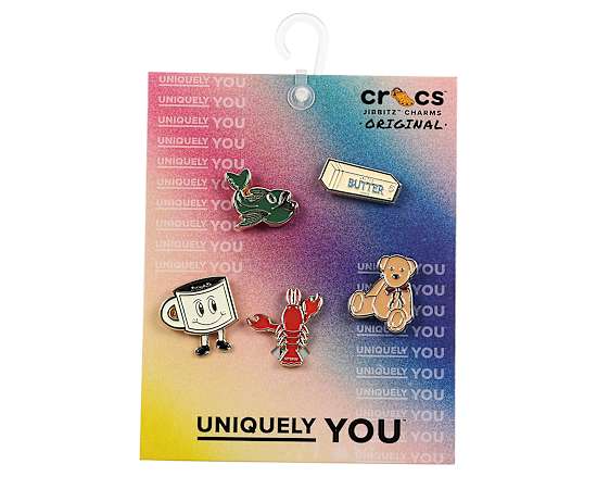 CROCS-UNISEX HERITAGE ENAMEL 5 PACK JIBBITZ