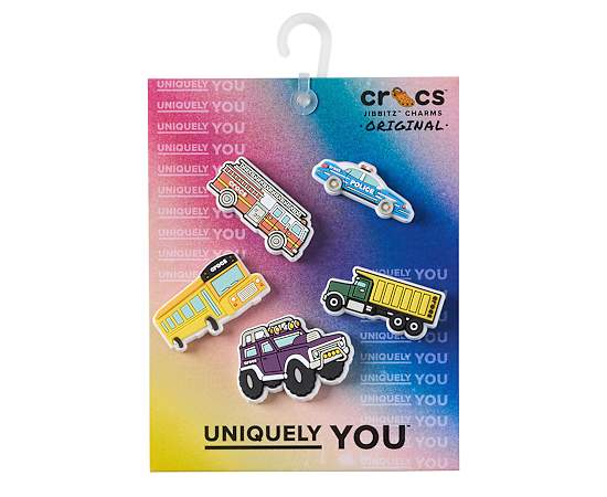 CROCS-UNISEX EVERYDAY VEHICLES 5 PACK JIBBITZ