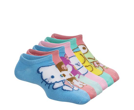 GIRLS NO SHOW SOCKS 6 PAIRS