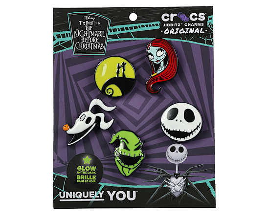 CROCS-UNISEX NIGHTMARE BEFORE CHRISTMAS 5 PACK JIBBITZ