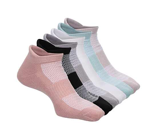 WOMENS TAB NO SHOW SOCKS 6 PAIRS