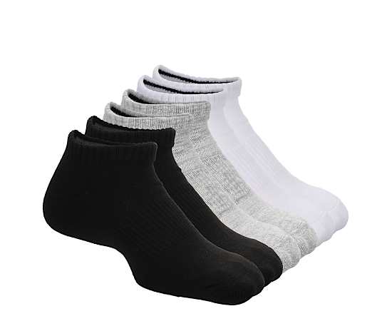 RACK ROOM-BOYS SMALL NO SHOW SOCKS 6 PAIRS