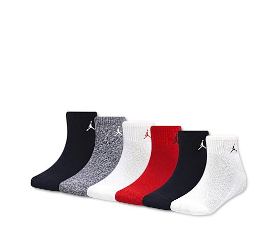 BOYS SMALL EVERYDAY ESSENTIALS QUARTER SOCKS 6 PAIRS